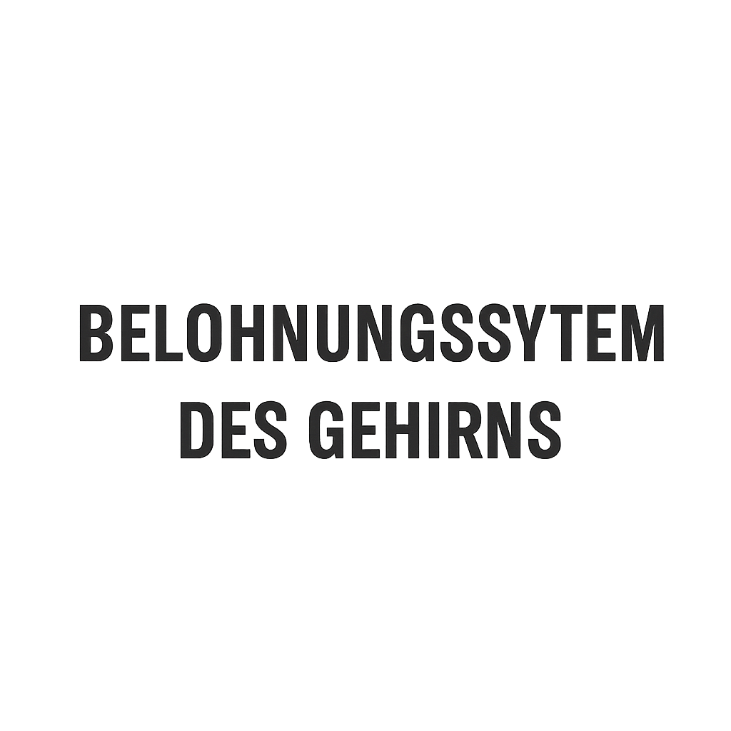 Der Text "Belohnungssystem des Gehirns" erscheint in schwarzer Schrift auf grauem Hintergrund, passend zum Thema App Marketing.